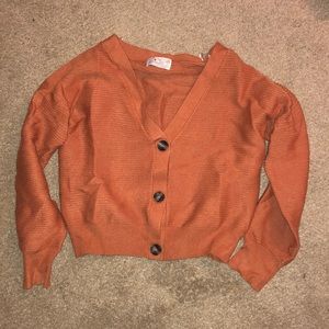 Orange cardigan size s